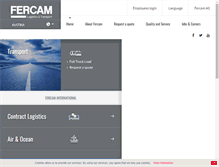 Tablet Screenshot of fercam.at